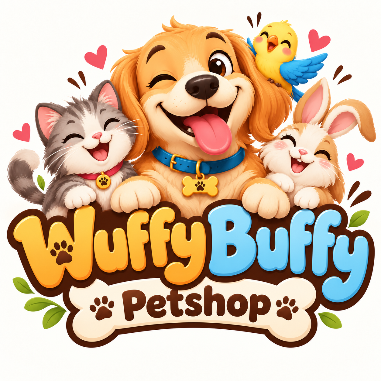 Wuffy Buffy Haustiermaskottchen